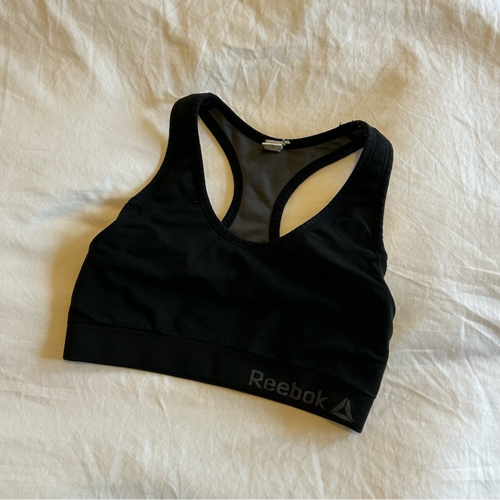 Reebok Black Racerback Sports Bra